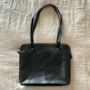 Vintage Frye Large Leather Carryall Travel Computer Work Bag